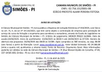 Aviso de Dispensa de Licitação 010-2025