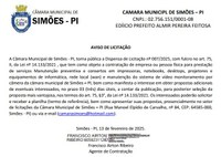 Aviso de Licitação - Dispensa 007/2025