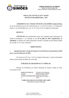 EDITAL DE CONVOCAÇÃO Nº 004/2025