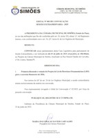 EDITAL Nº 003 DE CONVOCAÇÃO