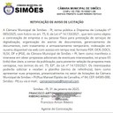 Retificação de Aviso de Dispensa 005-2025