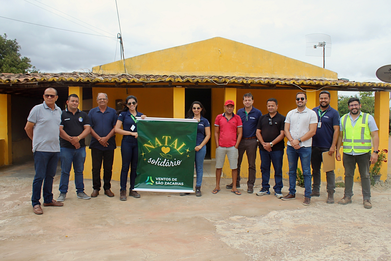 VENTOS DE SÃO ZACARIAS REALIZA CAMPANHA 'NATAL SOLIDÁRIO' E DOA CESTAS BÁSICAS PARA FAMÍLIAS EM SIMÕES 